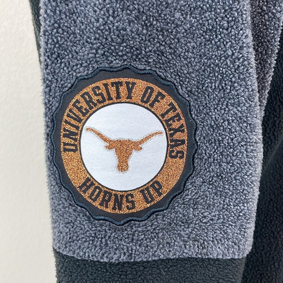 Victoria’s Secret Pink UT black gray fleece jacket size xs - Picture 4 of 7